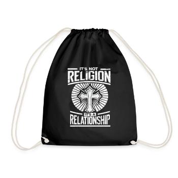 Chemises cadeaux chrétiennes Ce n’est pas un T-shirt de religion - Sac de sport léger - noir - Devant