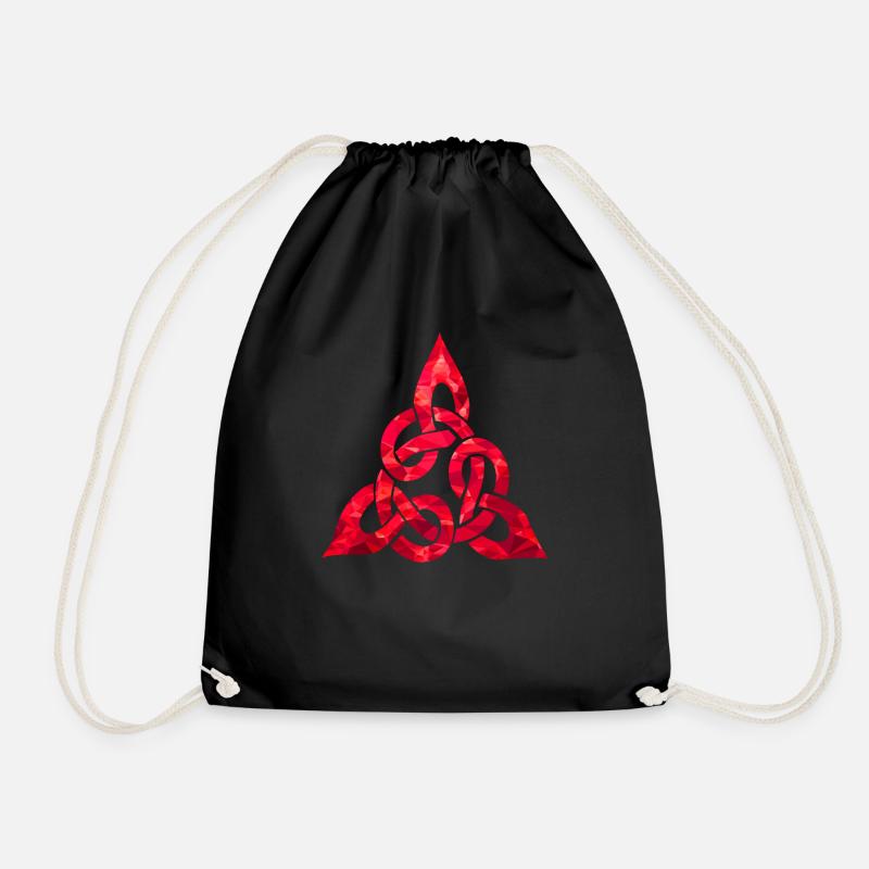 Celtic Knot - Drawstring Bag - black