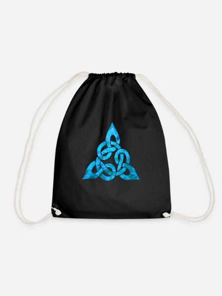 Celtic Knot - Drawstring Bag - black