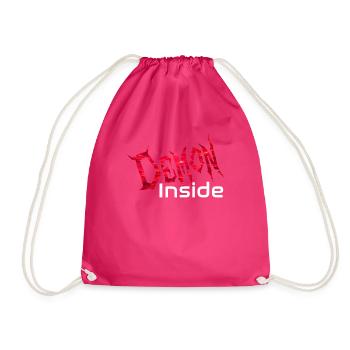 Demon Inside - Drawstring Bag - fuchsia - Front