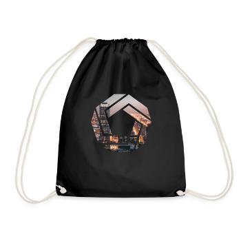 Hexagone des nœuds de la ville - Sac de sport léger - noir - Devant