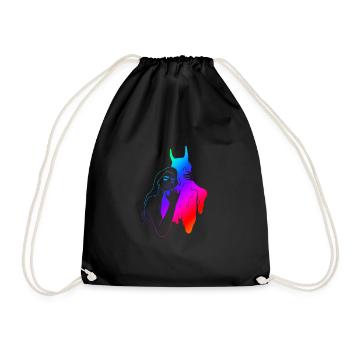 Hug Teufel Umarmung Halloween Geschenk Satan - Turnbeutel - Schwarz - Vorne