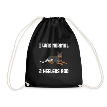 Cattle Dog Chien sort cadeau - Sac de sport léger - noir - Devant