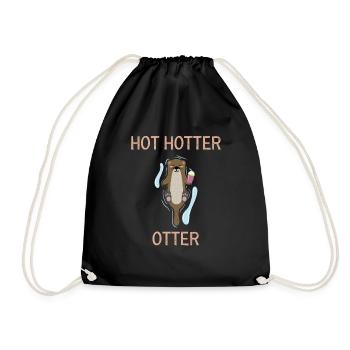Hot Hotter Otter - Turnbeutel - Schwarz - Vorne