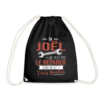 Si Joêl ne peut pas le réparer on est foutus - Sac de sport léger - noir - Devant
