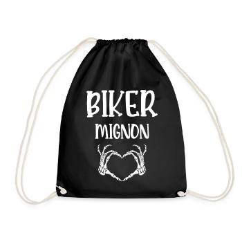 biker mignon - Sac de sport léger - noir - Devant