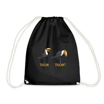 Toucan Bird Rainforest - Drawstring Bag - black - Front