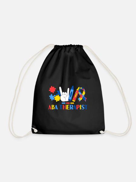 Thérapeute ABA Analyse comportementale appliquée - Sac de sport léger - noir