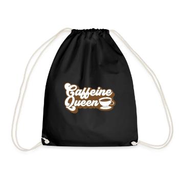 Coffee Coffee Junkie Coffee Beans Barista Cafe - Drawstring Bag - black - Front
