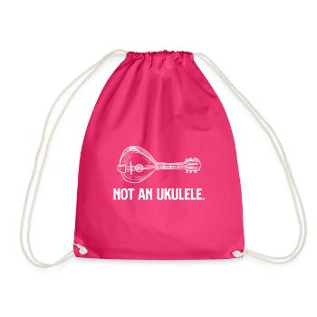 Pas un joueur de mandoline drôle de ukulélé - Sac de sport léger - fuchsia - Devant