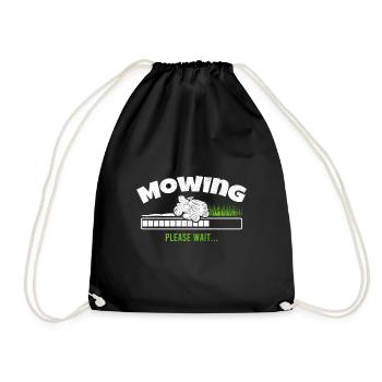 Lawn Mowing Please Wait Lawnmower Grass Cutter Mow - Sac de sport léger - noir - Devant