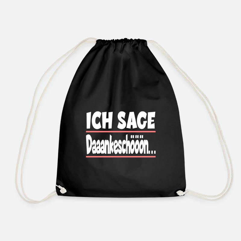 Ich sage Dankeschön für einen Kollege oder - Turnbeutel - Schwarz