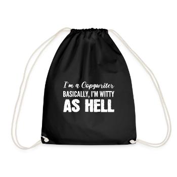 Drôle comme l’enfer Cadeau publiciste - Sac de sport léger - noir - Devant