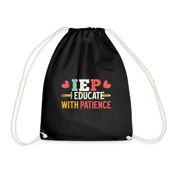 Promoting progress The life of a special school - Drawstring Bag - black - Front