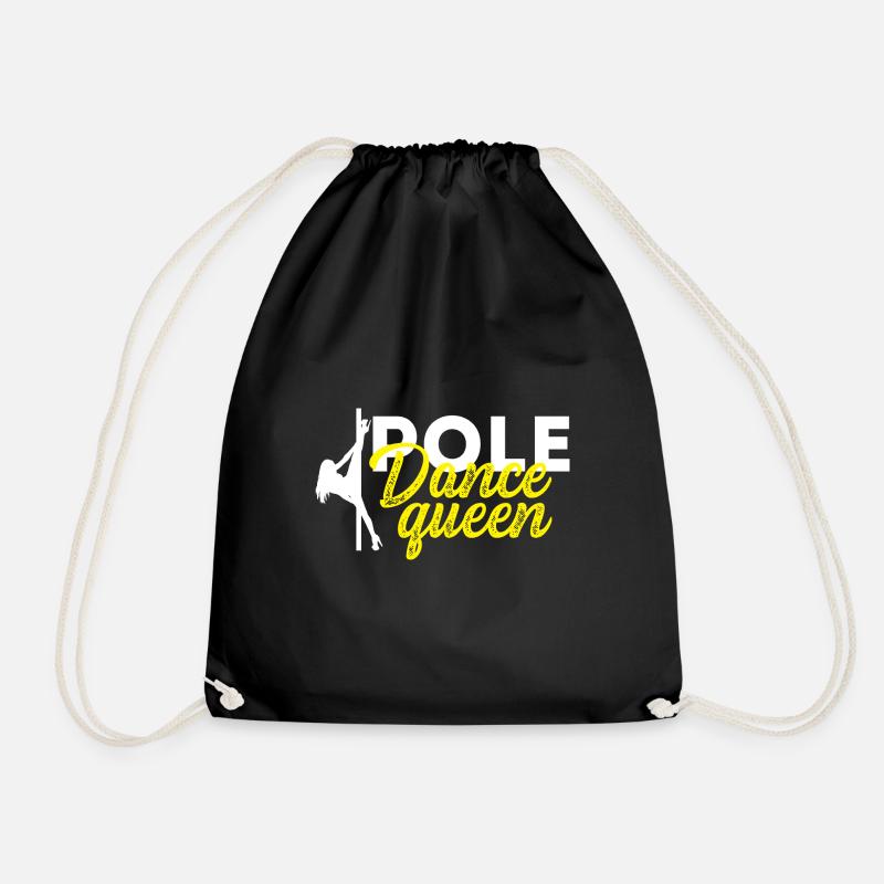 Pole Dance Queen Dance Choreographer Gift - Drawstring Bag - black