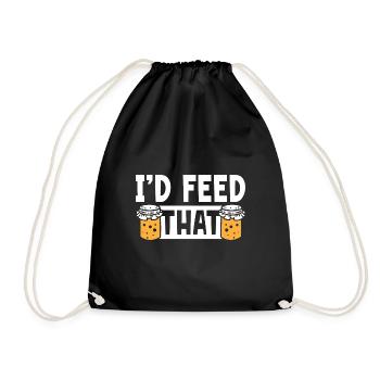 Bread Baking Baker Bakery Sourdough - Drawstring Bag - black - Front