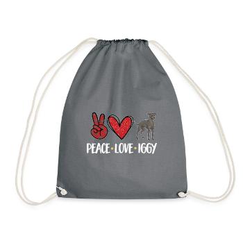 Italian Greyhound Greyhound Dogs - Drawstring Bag - grey - Front