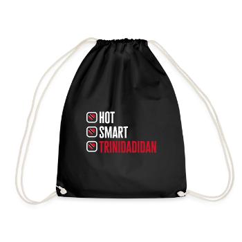 Trinidad and Tobago flag - Drawstring Bag - black - Front