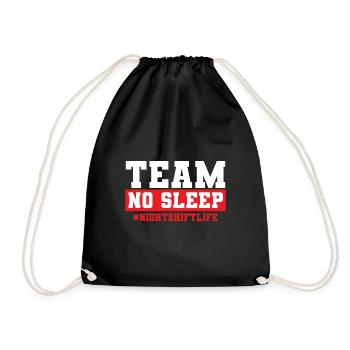 Night Shift Nurse - Drawstring Bag - black - Front