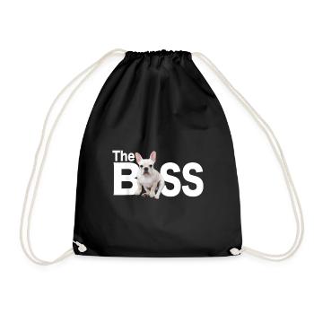 Le Boss Français Bulldog - Sac de sport léger - noir - Devant