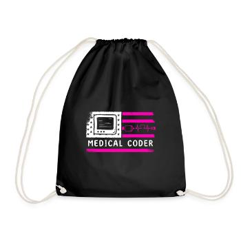 Medical Coder Coding Specialist - Drawstring Bag - black - Front