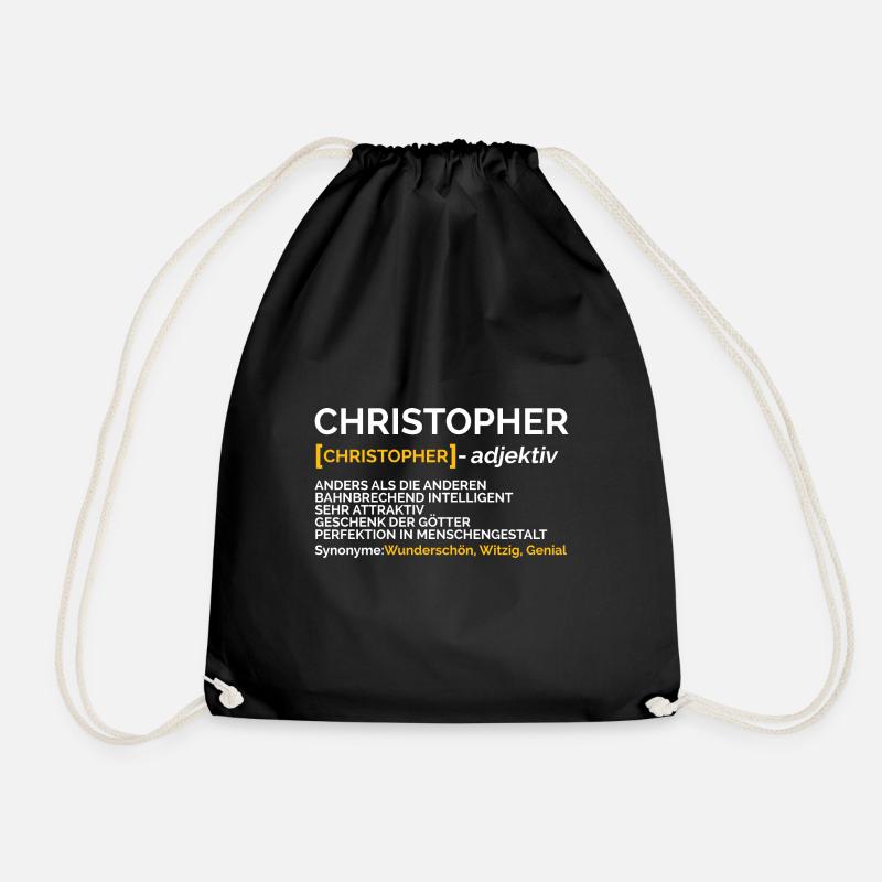Christopher - Turnbeutel - Schwarz