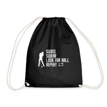 Golf sarcastique blague golf golf golf - Sac de sport léger - noir - Devant