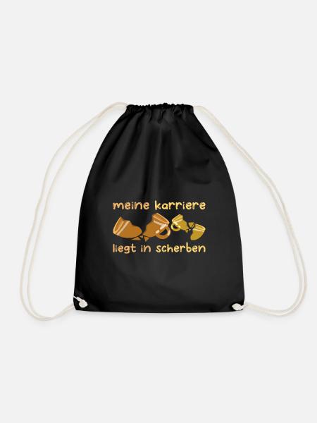 Archäologe Scherben Archäologie Fossilien Geschenk - Turnbeutel - Schwarz