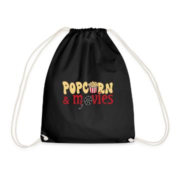 Popcorn et films Manger du maïs Delicious Food - Sac de sport léger - noir - Devant