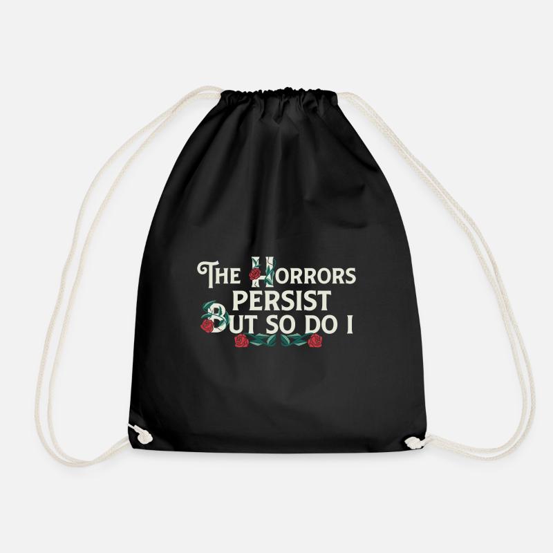 The Horrors Persist But So Do I Floral Internet - Turnbeutel - Schwarz
