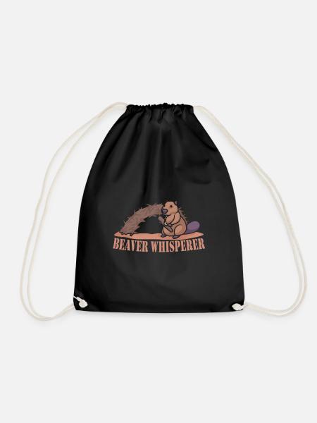 Biber Nutria - Turnbeutel - Schwarz