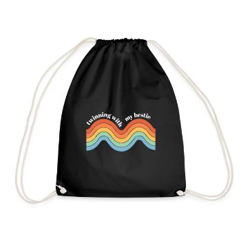 Jumelage avec mon meilleur ami Squad Twin - Sac de sport léger - noir - Devant