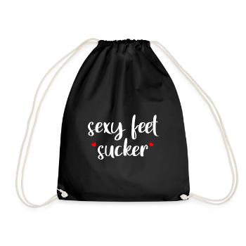 Sexy Feet Sucker - Sac de sport léger - noir - Devant