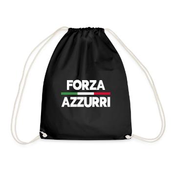Italie Drapeau Italia Maillot Italy Forza Azzurri - Sac de sport léger - noir - Devant