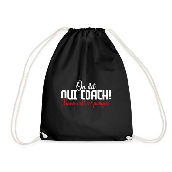 On Dit Oui Coach Humour Coaching Sportif Cadeau - Sac de sport léger - noir - Devant