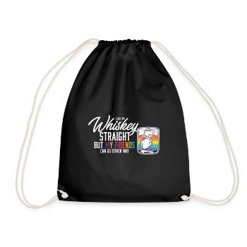 I Like My Whiskey Straight Gender Equality LGBT - Turnbeutel - Schwarz - Vorne