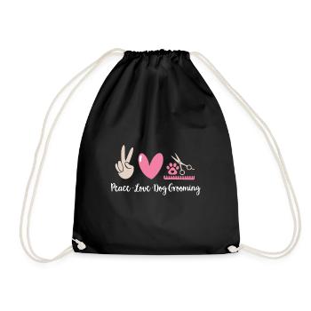 Salon de coiffure pour chiens - Sac de sport léger - noir - Devant
