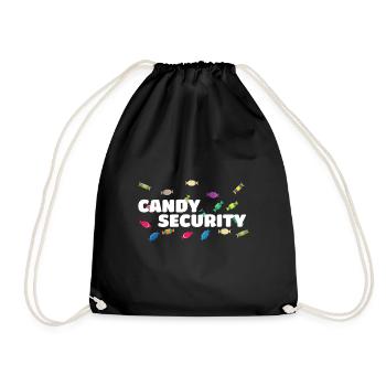 Candy Security Mom Dad Matching Birthday Costume - Turnbeutel - Schwarz - Vorne