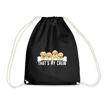 That's my Crew Labbi Welpe Labrador liebhaber - Turnbeutel - Schwarz - Vorne