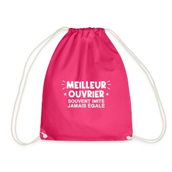 Ouvrier | Je suis le meilleur Ouvrier - Sac de sport léger - fuchsia - Devant