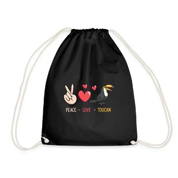 Toucan Bird Rainforest - Drawstring Bag - black - Front