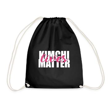 Kimchi Lives Matter Food Lover Gift - Drawstring Bag - black - Front
