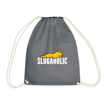 Banana Snail Snail - Drawstring Bag - grey - Front