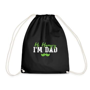 Salut Affamé, je suis papa - Sac de sport léger - noir - Devant