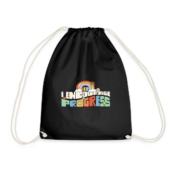 I Encourage Progress ABA Therapist Sped Teacher - Turnbeutel - Schwarz - Vorne