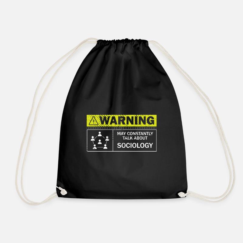 Peut parler constamment don de sociologue - Sac de sport léger - noir