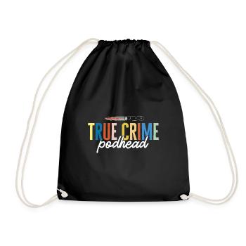 Wahre Verbrechen Podcaster True Crime Podcast - Drawstring Bag - black - Front