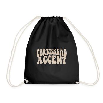 Cornbread Accent Southern Girls Funny Cowboy - Turnbeutel - Schwarz - Vorne