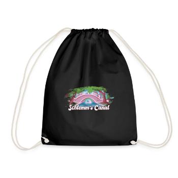 Funny Optometrist Quote Schlemm's Canal Eyeball - Drawstring Bag - black - Front