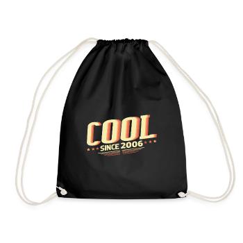 Cool seit 2006 - Turnbeutel - Schwarz - Vorne